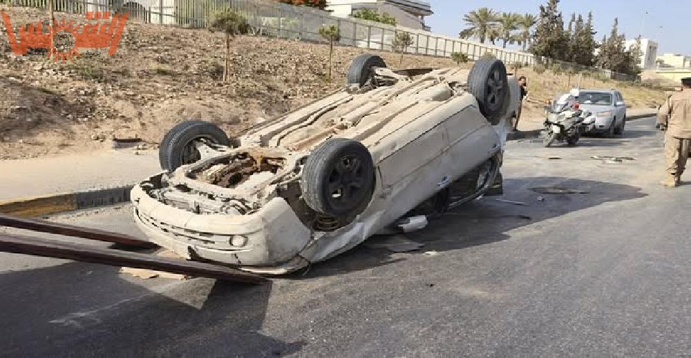 حادث مروري على الطريق السريع بالقرب من جزيرة الدرن
